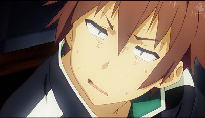 Satou Kazuma (Konosuba) funny face