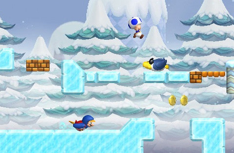 I will lose every game of New Super Mario Bros. Wii I happen to play because I'll just get the penguin suit and never stop doing this.