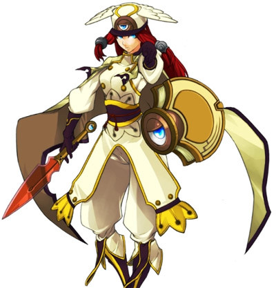 Yes, a redheaded woman dressed up as a valkyrie gets me interested in BlazBlue once again. I'M ONLY HUMAN, DAMMIT.