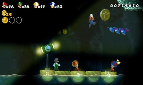 They're the Mario brothers. And plumbing's their game.