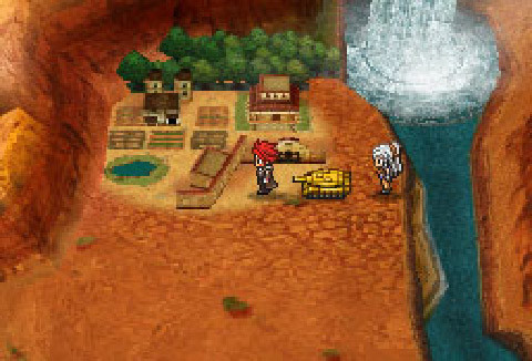 No, see, the graphics are SUPPOSED to be drab and ugly. It's like Wild Arms, and Wild Arms was...uh-oh.
