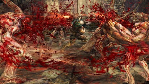 Namco Bandai's GORESLAYER III: REVENGE OF THE RAGEBLOOD.