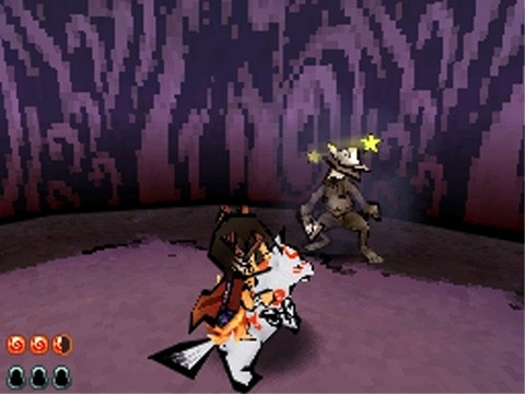 Spoiler: Chibiterasu gets adorable cel-shaded rabies.