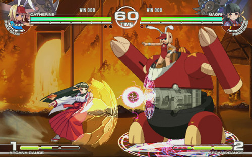 This is as innocent as Arcana Heart gets.