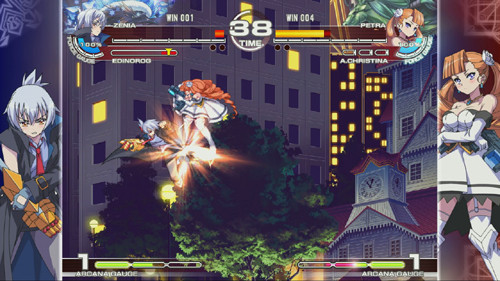 The game also has a mode where animated portraits of the characters fill the borders. And they're not suggestive AT ALL.
