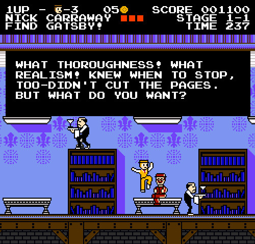 Now I want a Catcher in the Rye NES game that plays like Shadowgate.