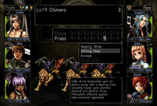 Pictured: The new Wizardry: Labyrinth of Lost Souls for the PSN. You can still name characters filthy things, but FUCKFORD and SHITWORTH will be staring at you in every battle.