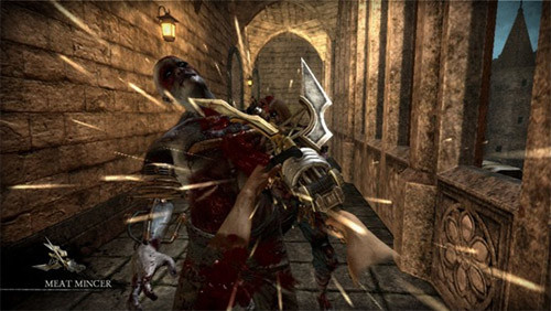 Some of the screens have sexy-nurse zombies being ripped to shreds by the player, and it's actually a bit distasteful.