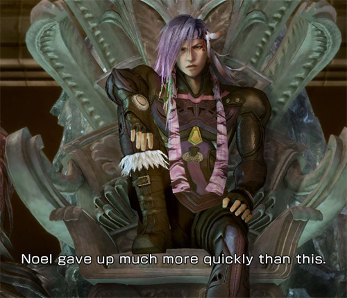 If Final Fantasy X-2 was any indication, Caius' small heart will grow three sizes when Lightning sings him a chirpy pop song.