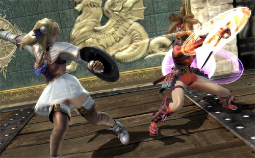 We have Sophitia's daughter! We have a girl who's like Taki! They're ALL-NEW CHARACTERS in Soul Calibur V!