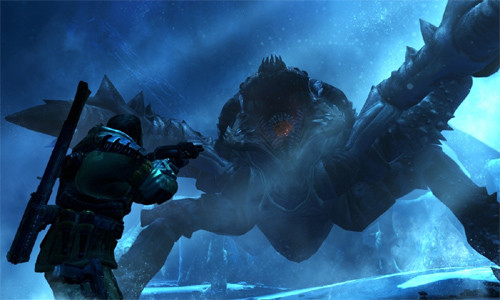 Protip: To do extra damage, shoot the boss's...uh, I hope that's its mouth.