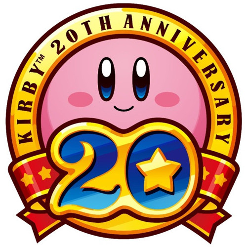 Here's the Japanese Kirby logo. To make it American, just flip his smile over.