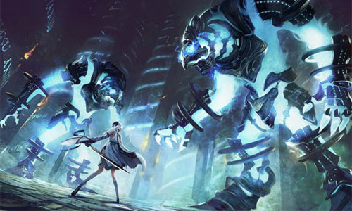 OK, THIS shot looks pretty cool, but some of the other art resembles a low-budget MMORPG from 2008.