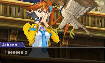 Ohhh, I get it now. The bird is possessed by the spirit of Maya Fey and she's seeking revenge on Athena for usurping her post! Honestly, I wouldn't put that past a Phoenix Wright storyline.