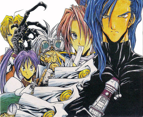 Of course, if they were Trigun characters they'd have names like BRASH THE HUNTEDGE.