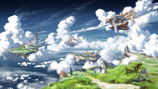 The sky world from Granblue Fantasy.