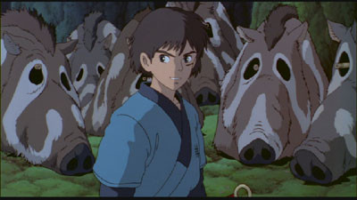 screen cap of Ahitaka and Hunters in Pig Skins